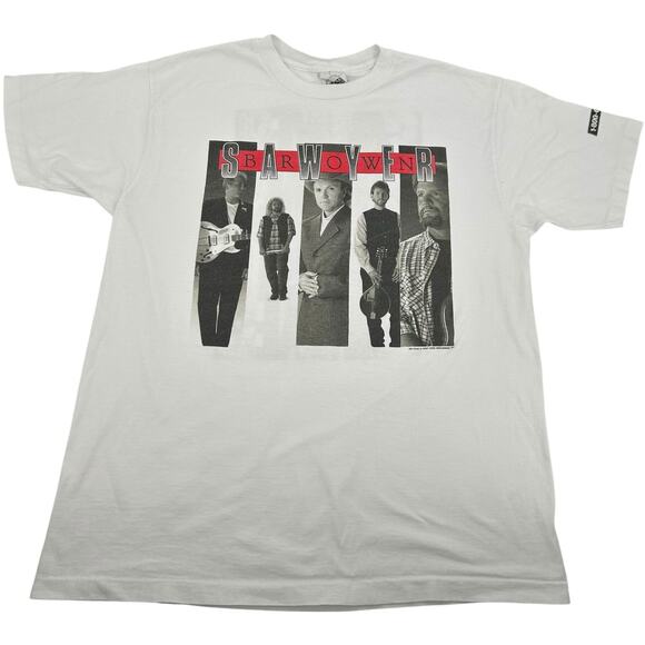 American Vintage Other - Vintage 90s 1995 Men's White Sawyer Brown Single Stitch Graphic T Shirt XL